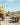 Desert landscape with Joshua trees under a cloudy sky