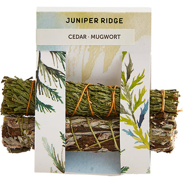 Cedar and Mugwort Natural Incense Bundles