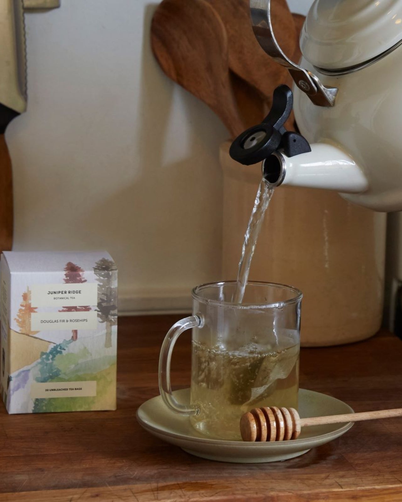Fir Tea Douglas Fir + Rosehips Botanical Tea | All-Natural Herbal Tea – Juniper ...